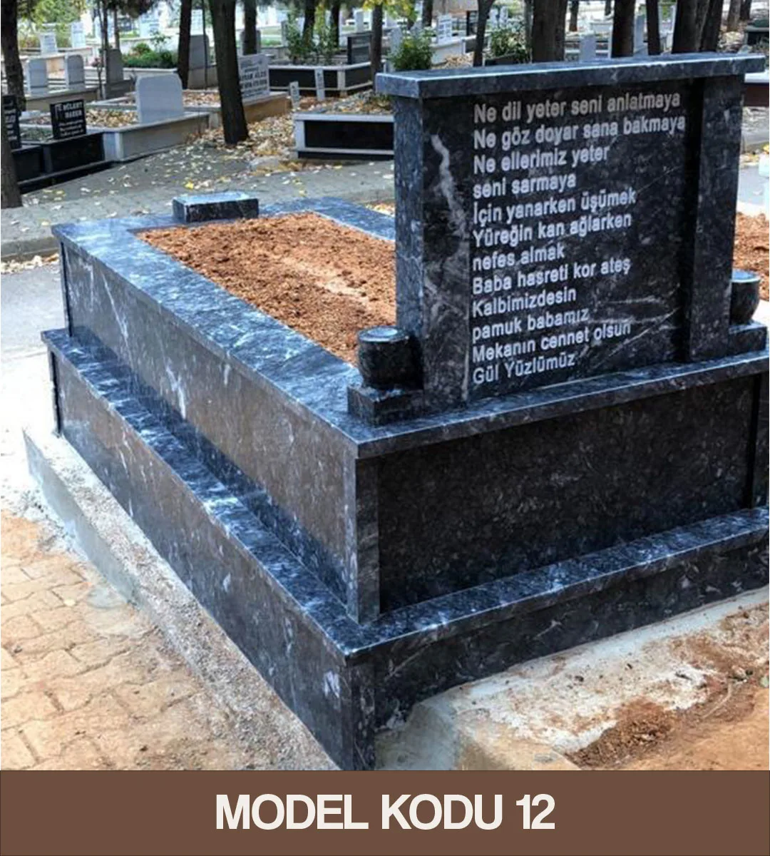 Gümüş Mermer Mezar Modelleri Model Kodu 12